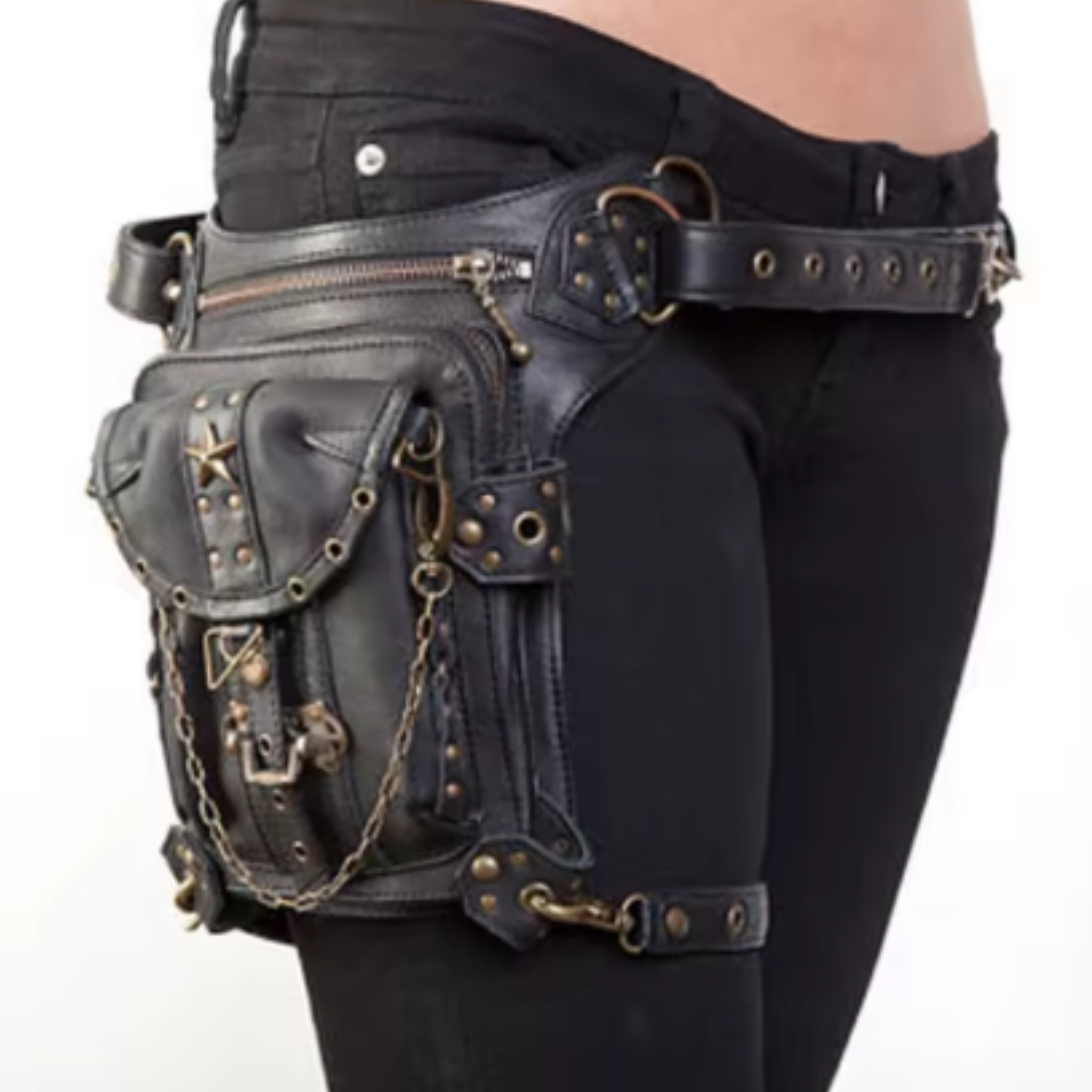 Steampunk Waist Leg Bags