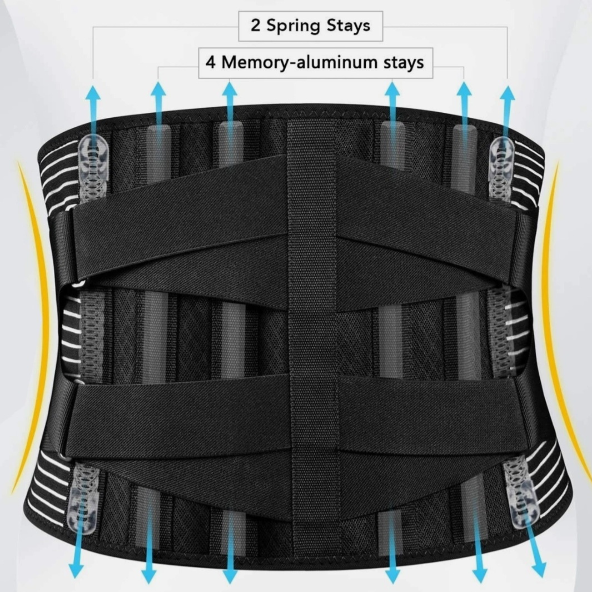 Adjustable Lumbar Back Brace & Lower Back Support Belt for Men and Women