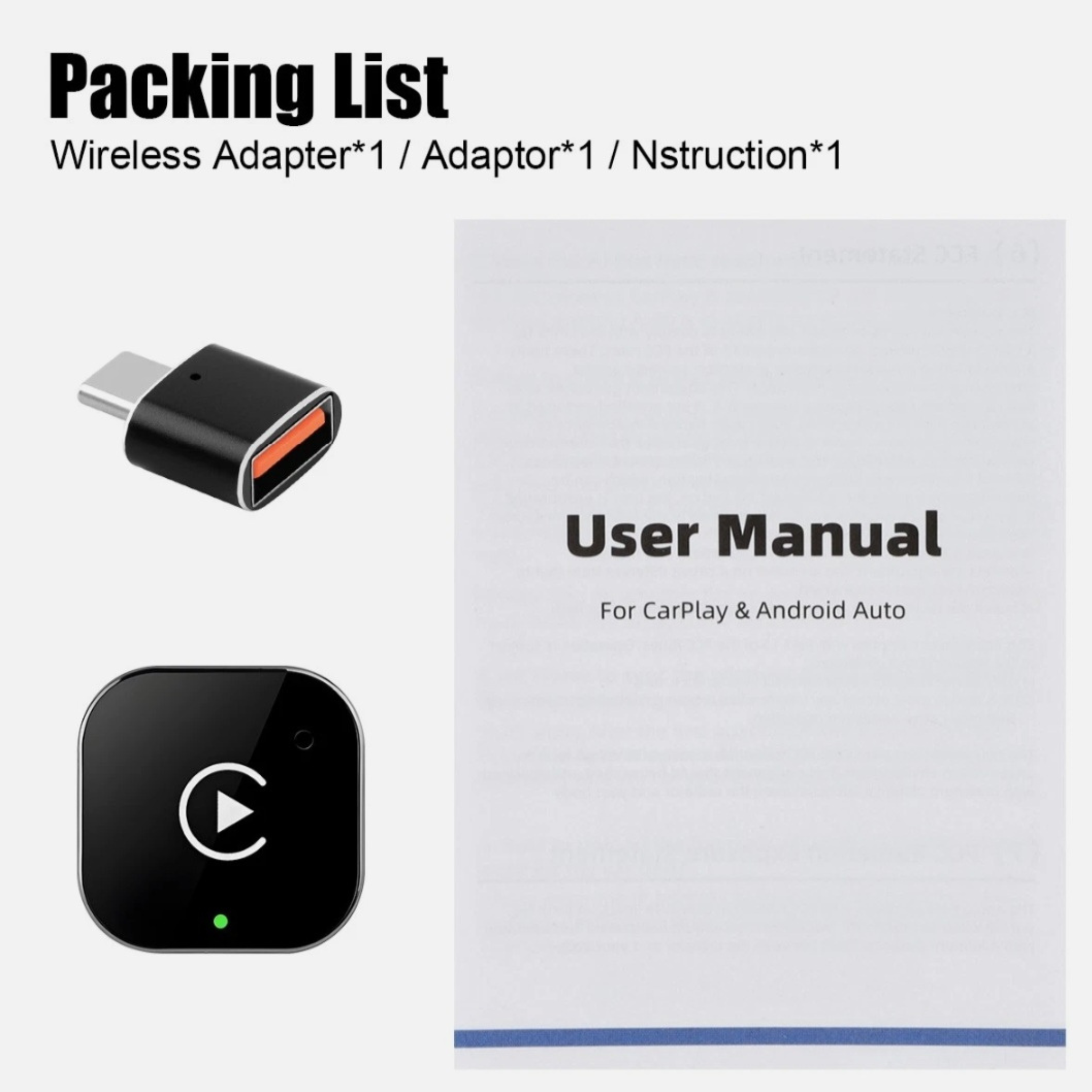 Wireless CarPlay Adapter for Apple & Android – Plug & Play Car Connectivity Upgrade