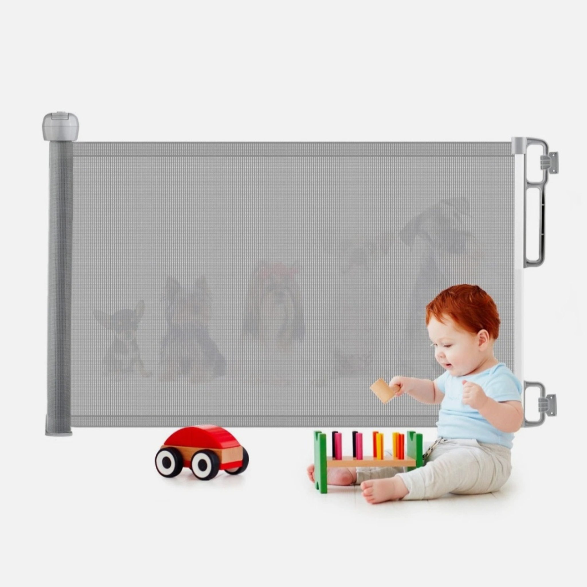 Extra Wide Retractable Baby Gate for Stairs, Doorways & Indoor Safety