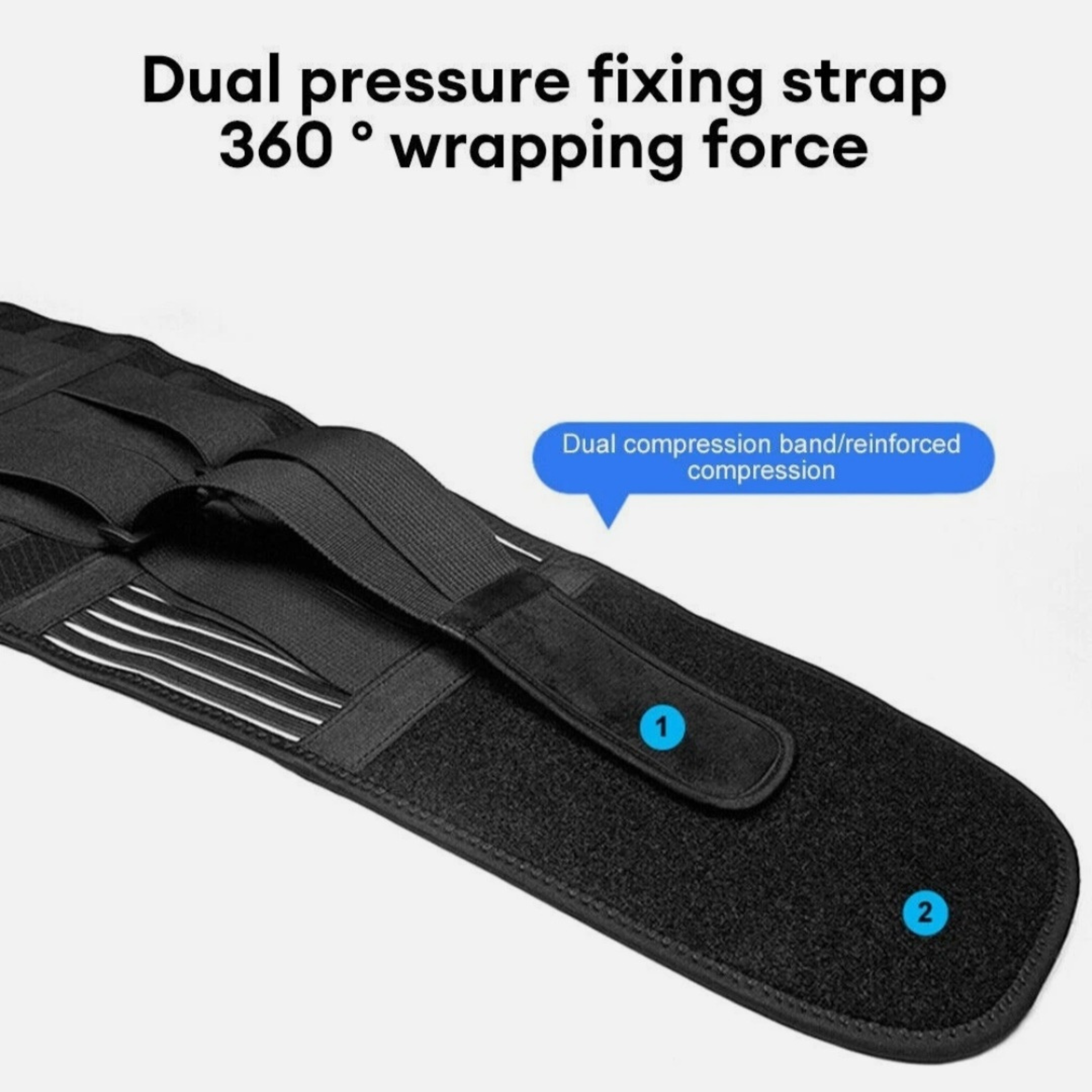 Adjustable Lumbar Back Brace & Lower Back Support Belt for Men and Women