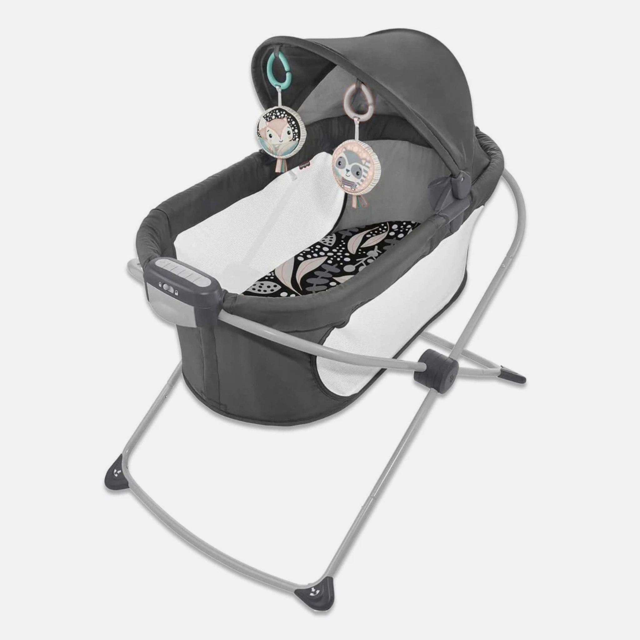 Portable Newborn Bassinet & Foldable Baby Cot with Soothing Sleep Features