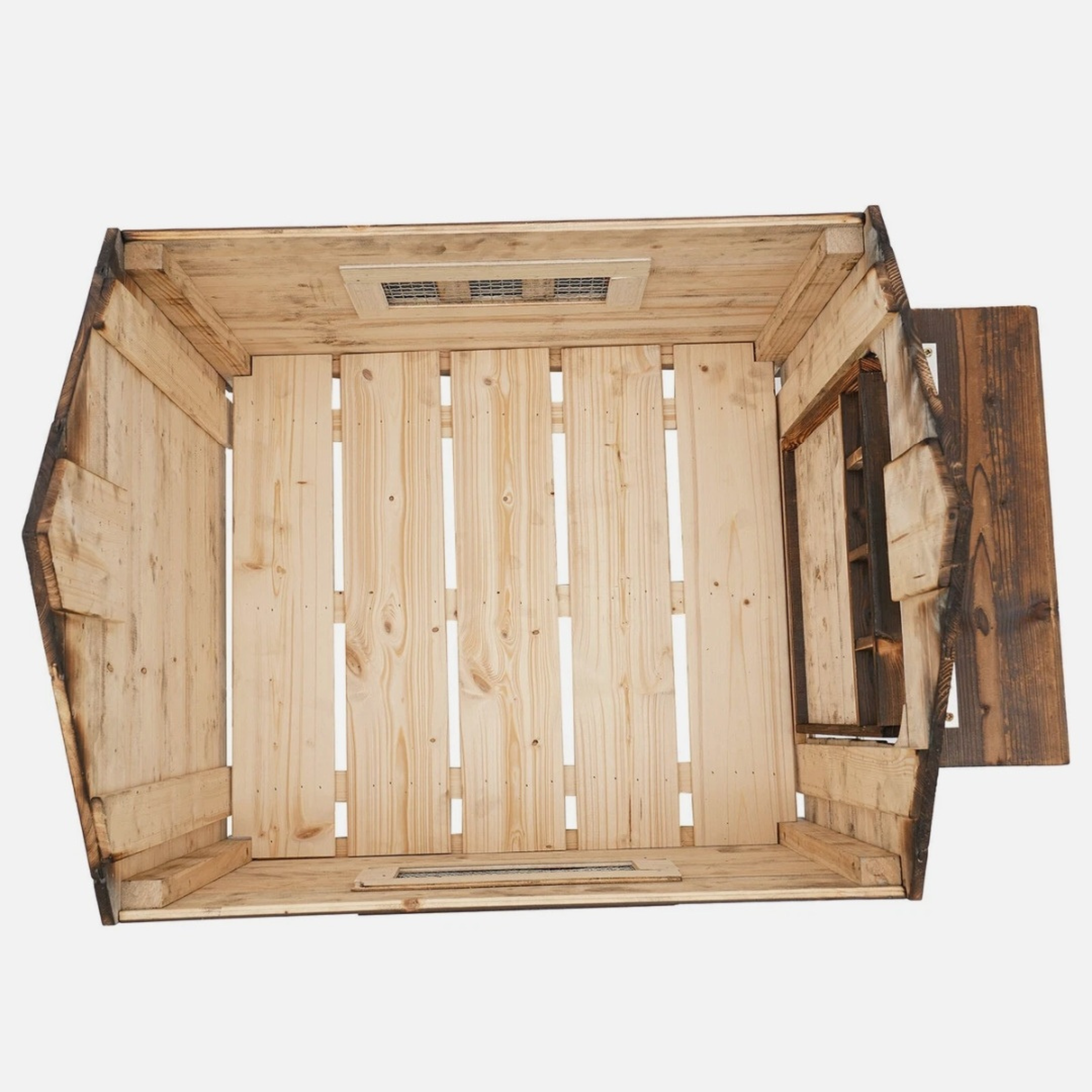 Wooden Indoor & Outdoor Dog House with Window & Door – Cozy Pet Shelter for Small Dogs