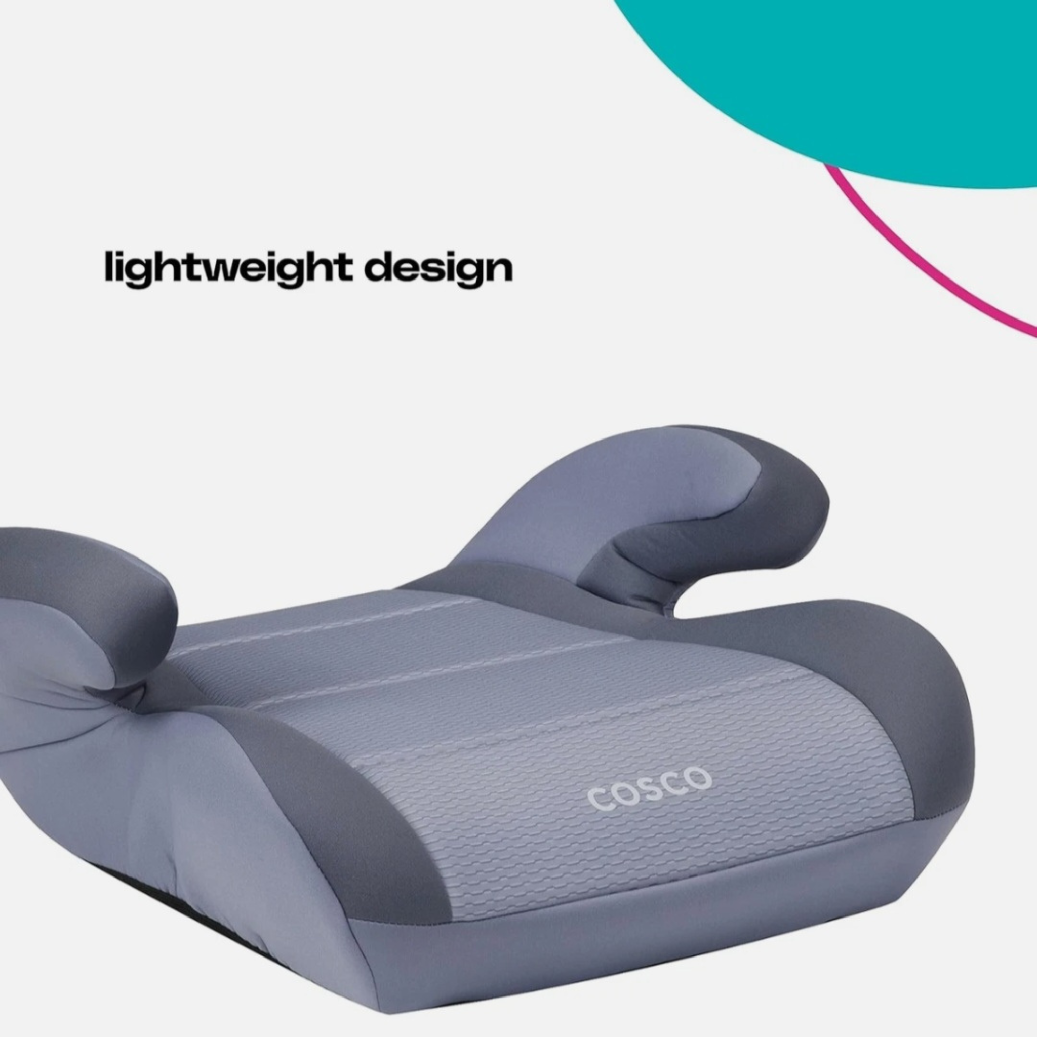 Lightweight Backless Booster Car Seat for Comfortable & Confident Family Travel