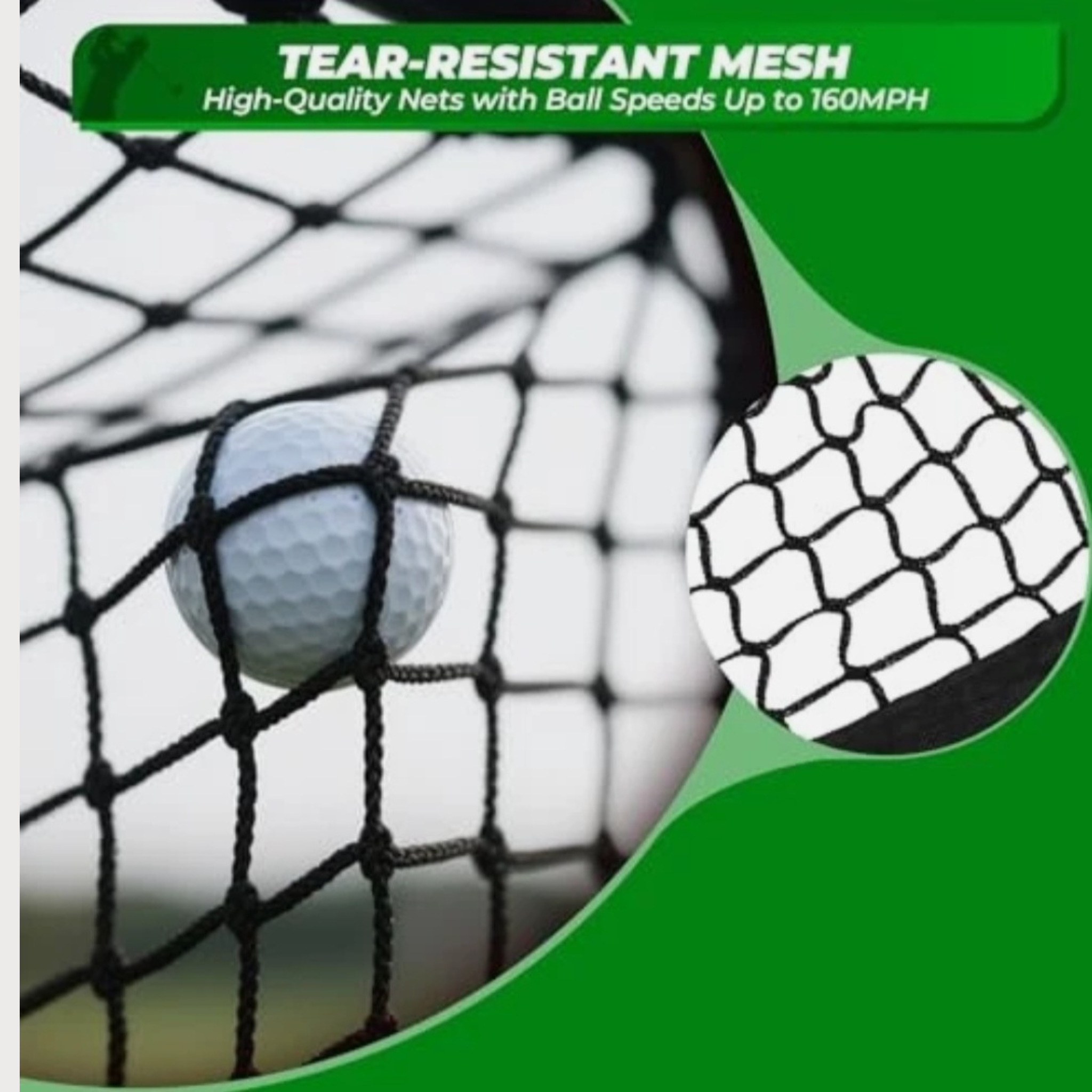 Heavy Duty Golf Practice Net for Indoor & Outdoor Swing Training