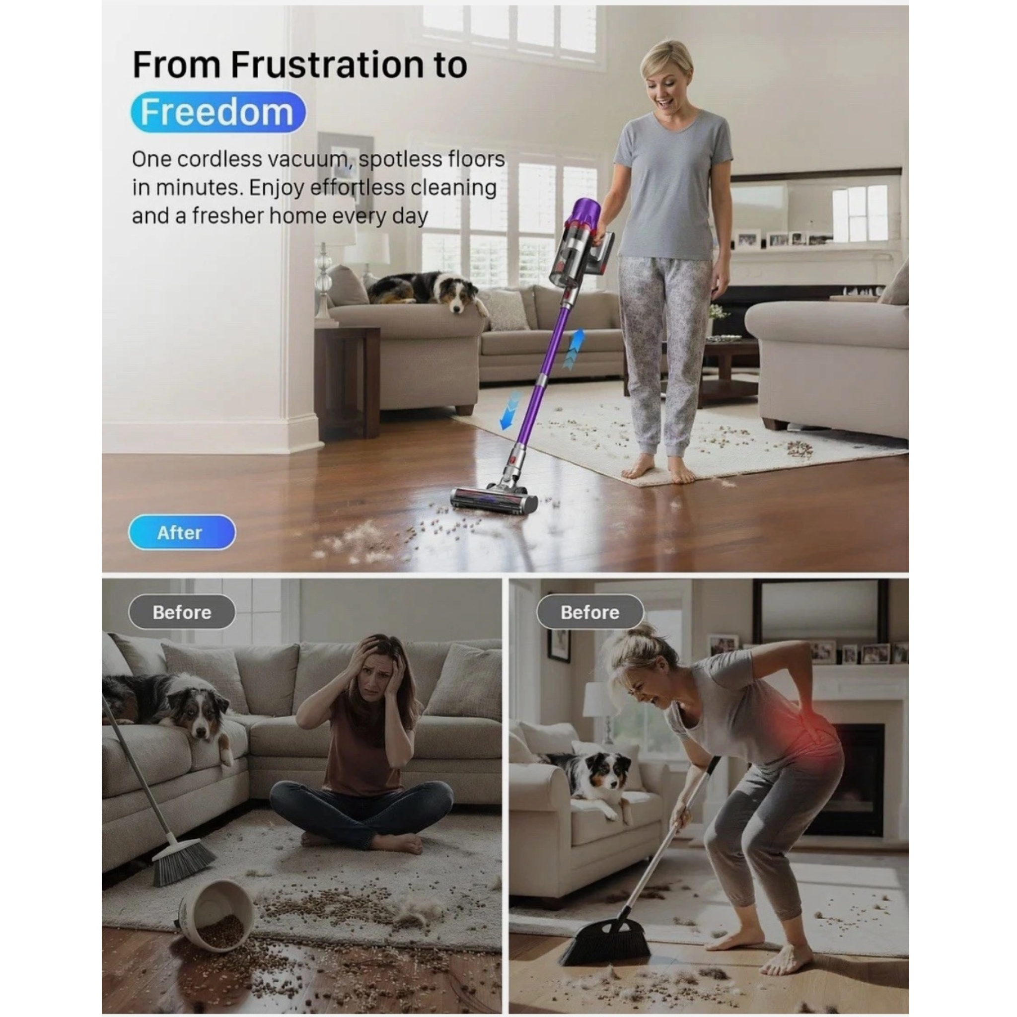 Cordless Stick Vacuum Cleaner for Fast, Effortless Everyday Cleaning