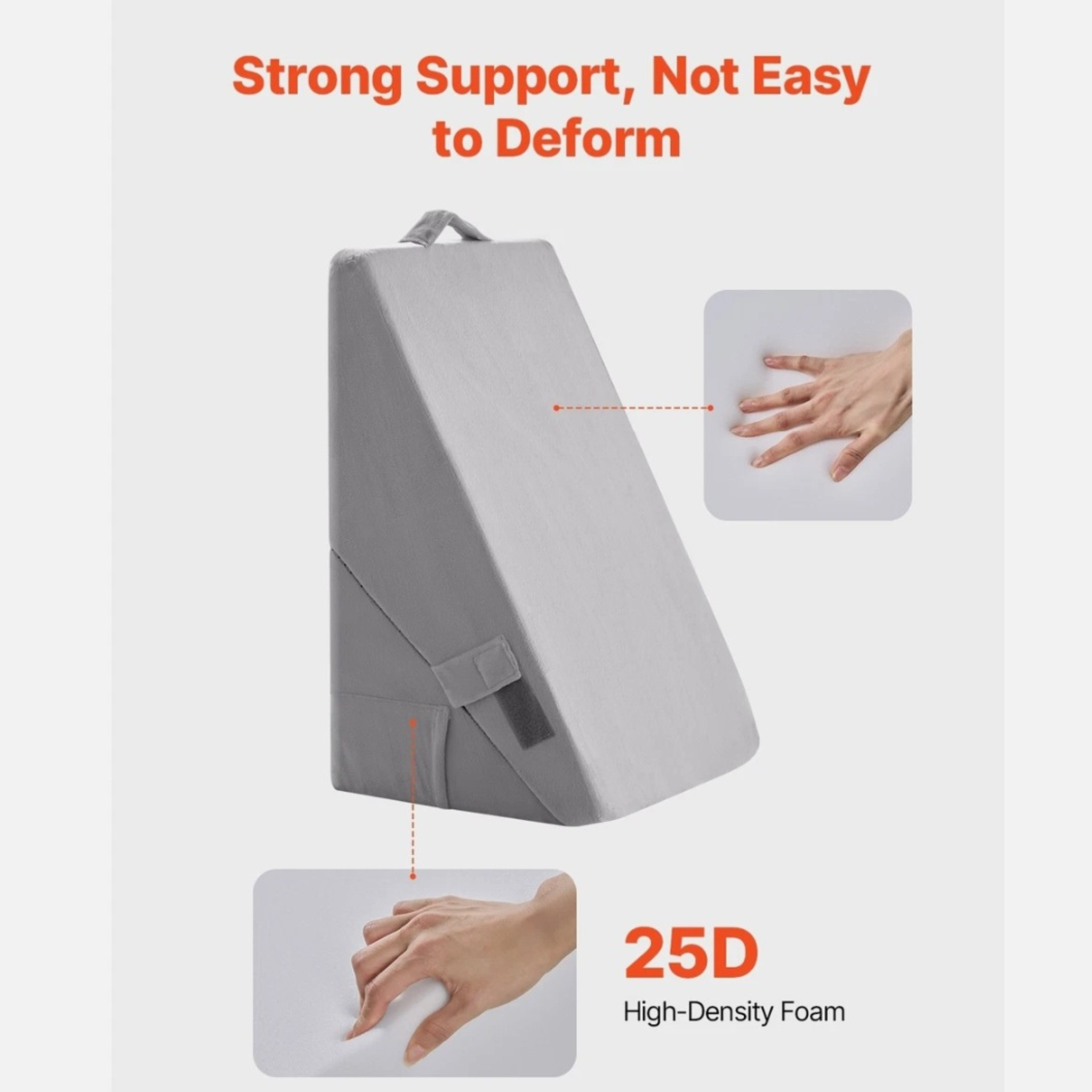 Adjustable Bed Wedge Pillow for Sleeping, Reading & Everyday Comfort
