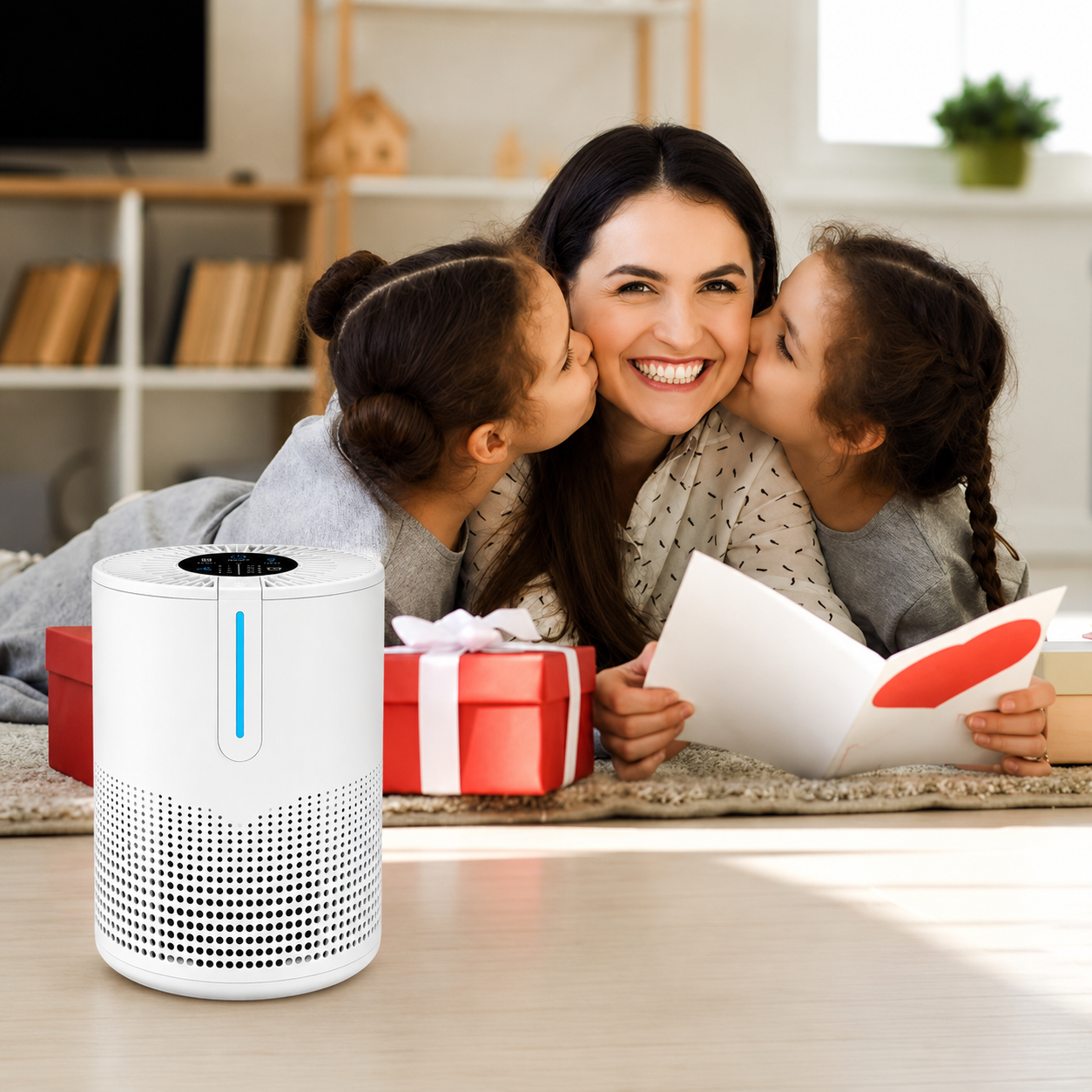 Air Purifier for Home & Bedroom, Portable, HEPA Filter, 475 Sq Ft
