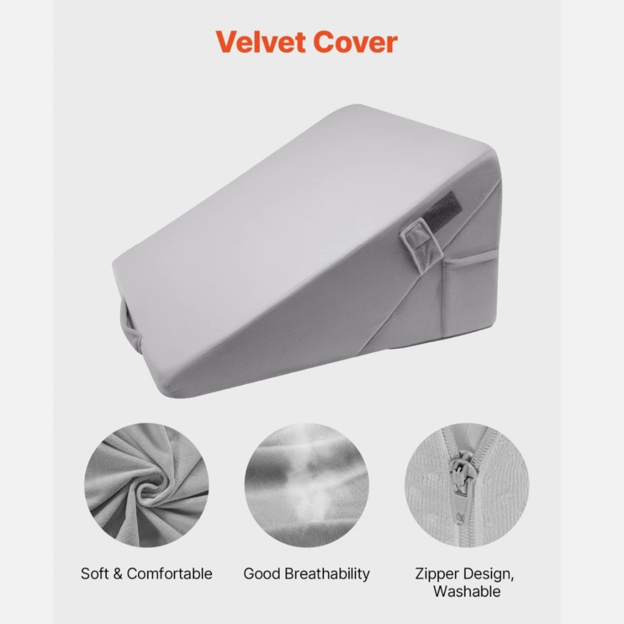 Adjustable Bed Wedge Pillow for Sleeping, Reading & Everyday Comfort