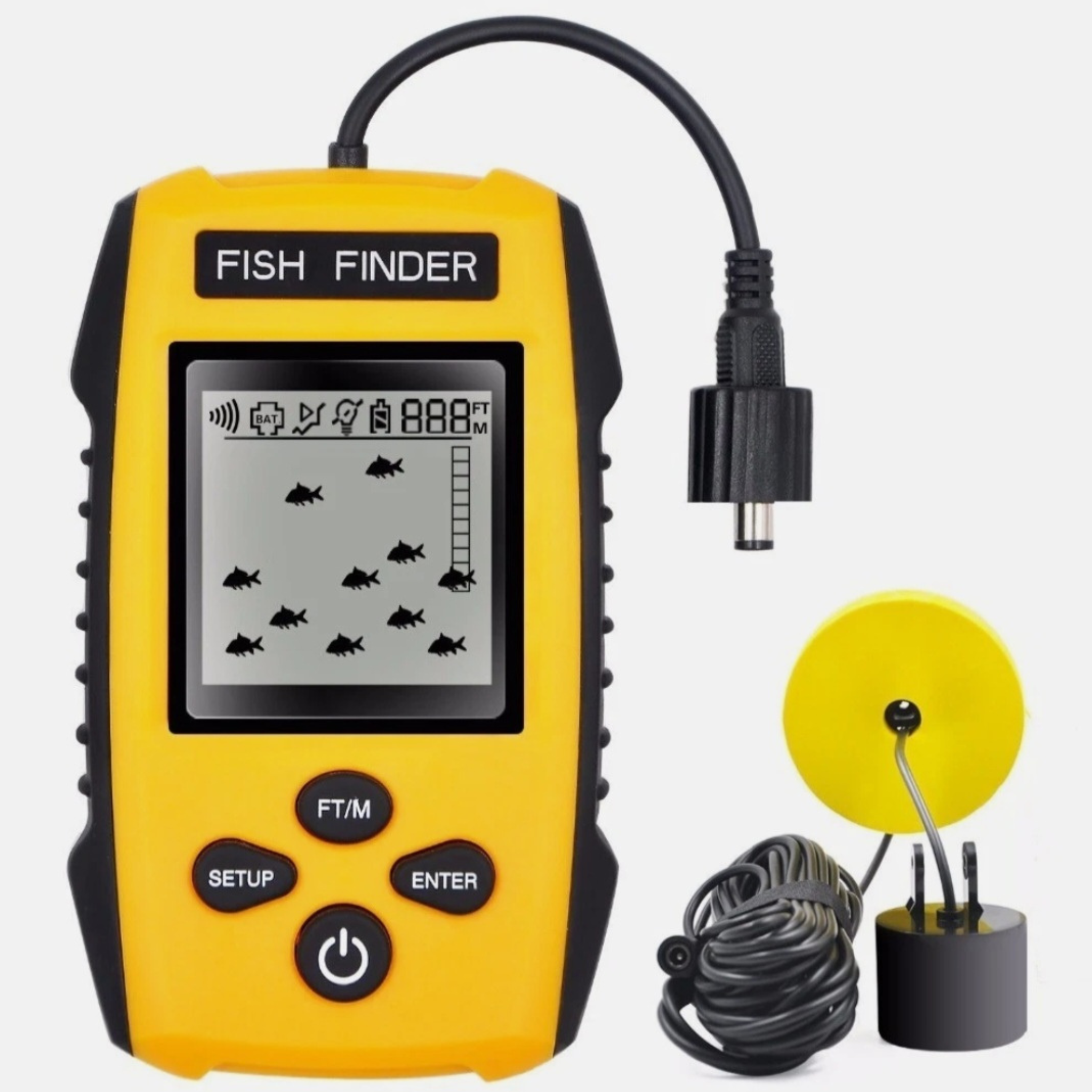 Portable GPS Fish Finder with Fishing Sonar & Depth Detection for Boat Fishing