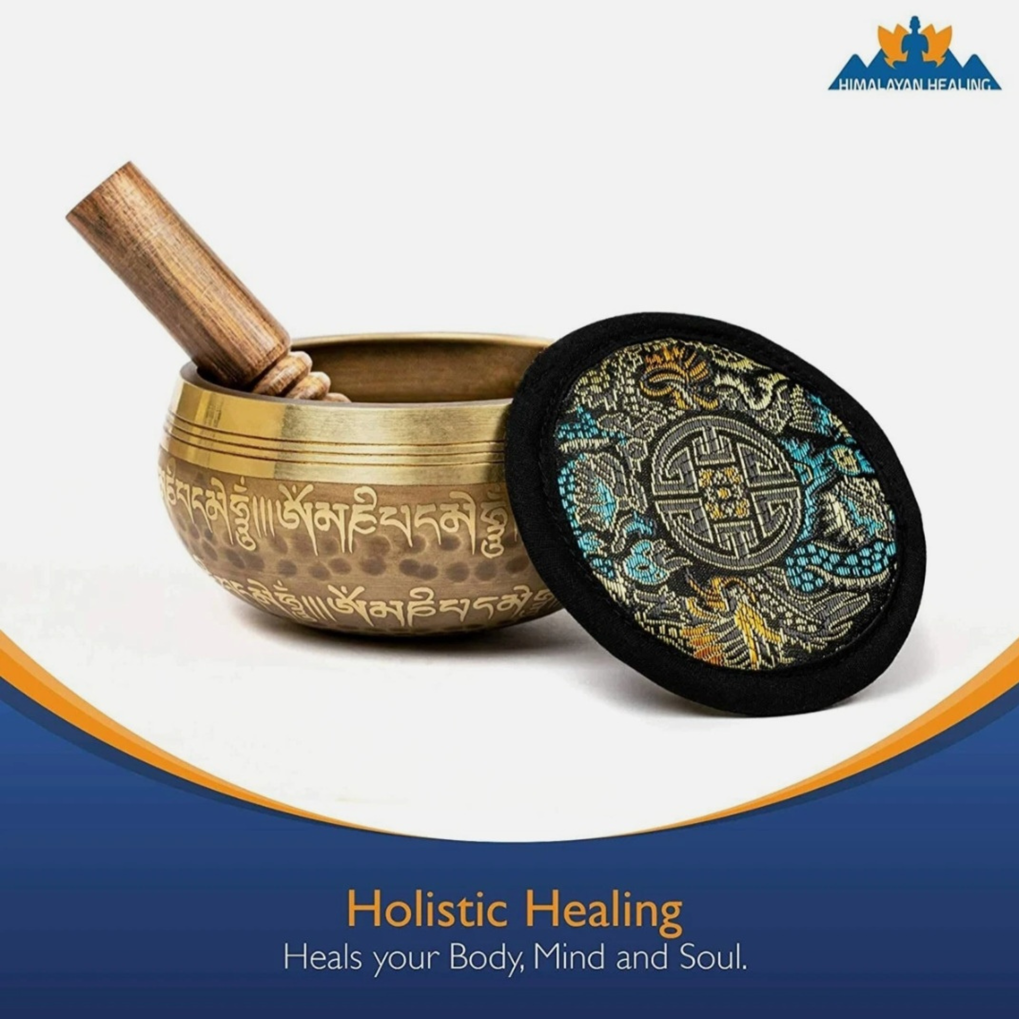 Tibetan Singing Bowl Set for Meditation, Yoga & Sound Healing