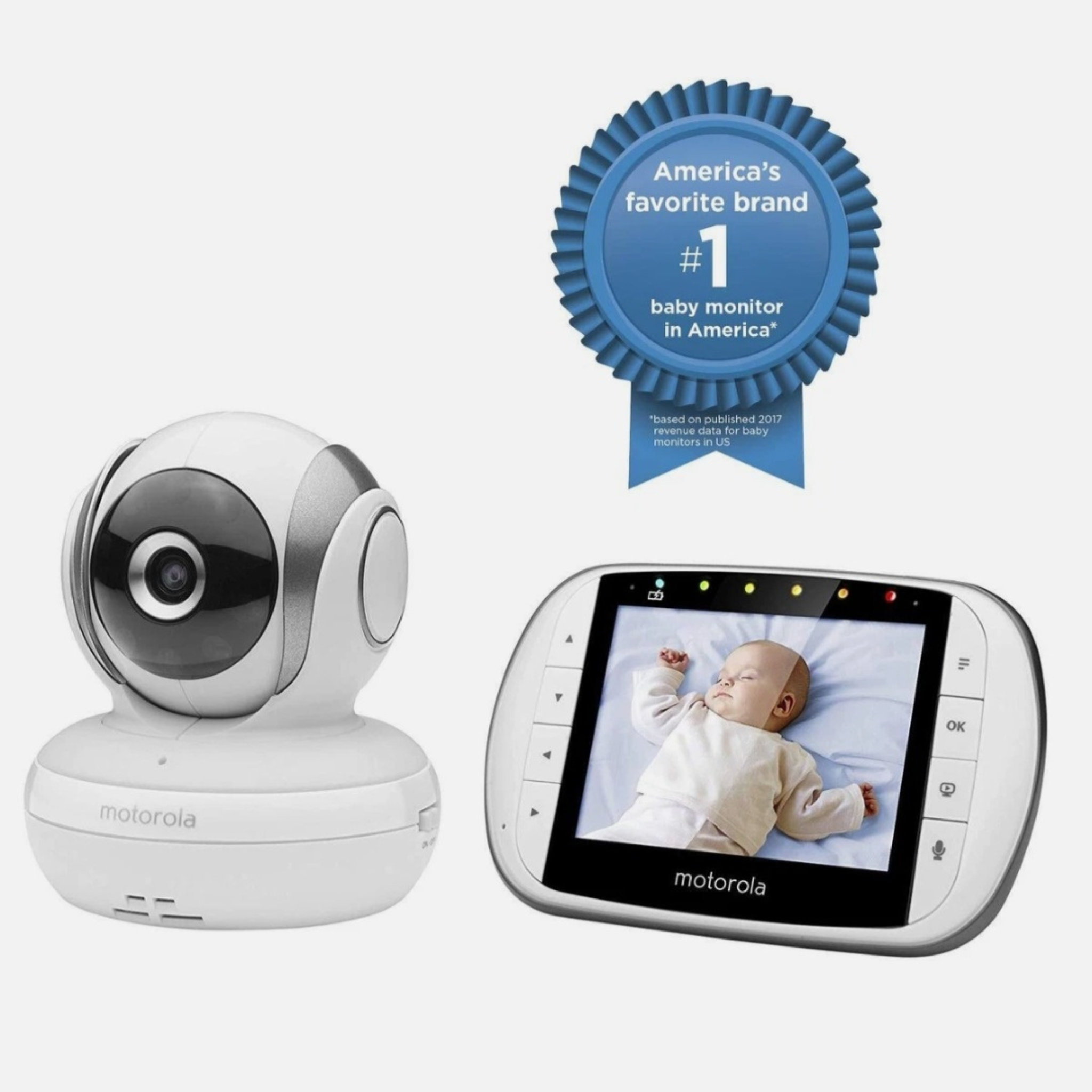 Baby Monitor Camera with Night Vision & Two-Way Audio for Peaceful Monitoring