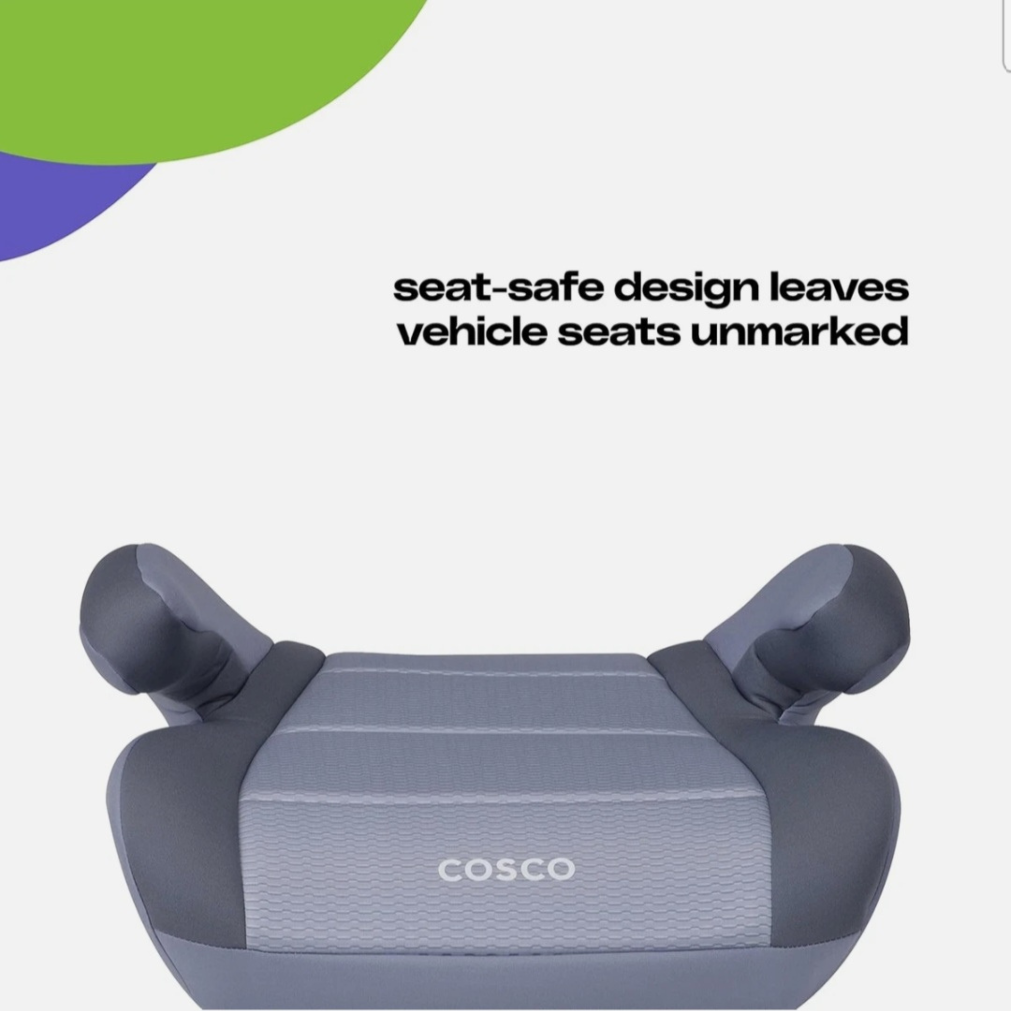 Lightweight Backless Booster Car Seat for Comfortable & Confident Family Travel