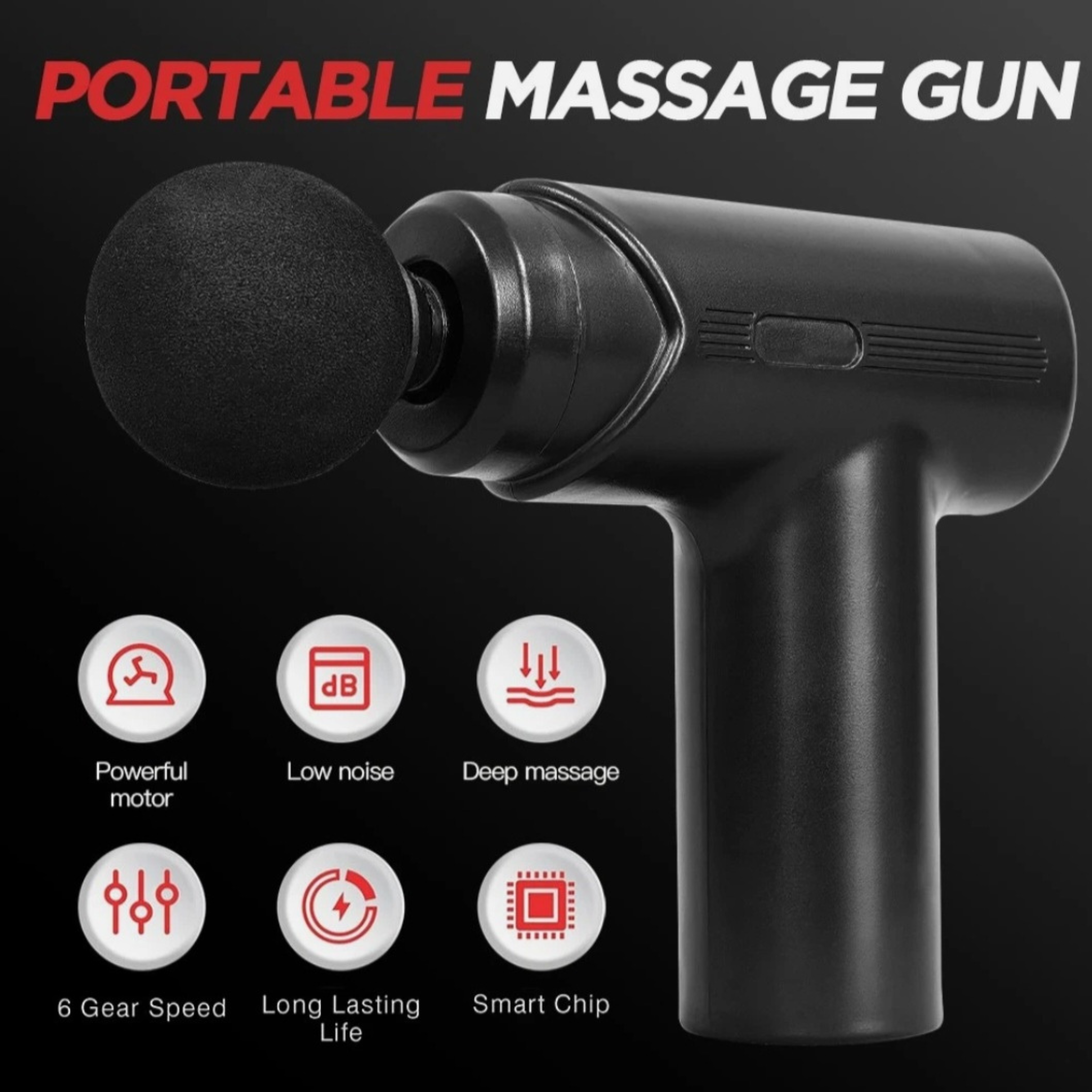 Deep Tissue Massage Gun for Everyday Muscle Relaxation & Recovery