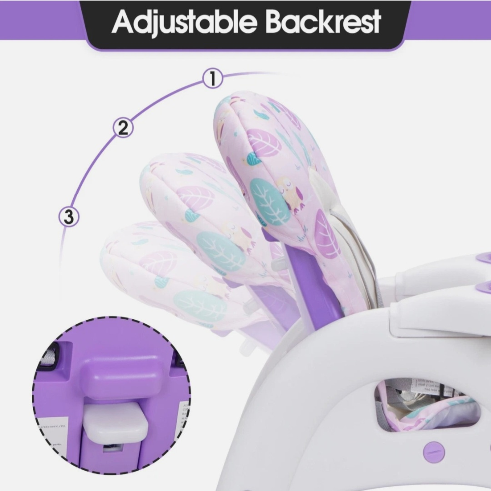 3-in-1 Baby High Chair with Adjustable Tray for Feeding, Play & Toddler Seating