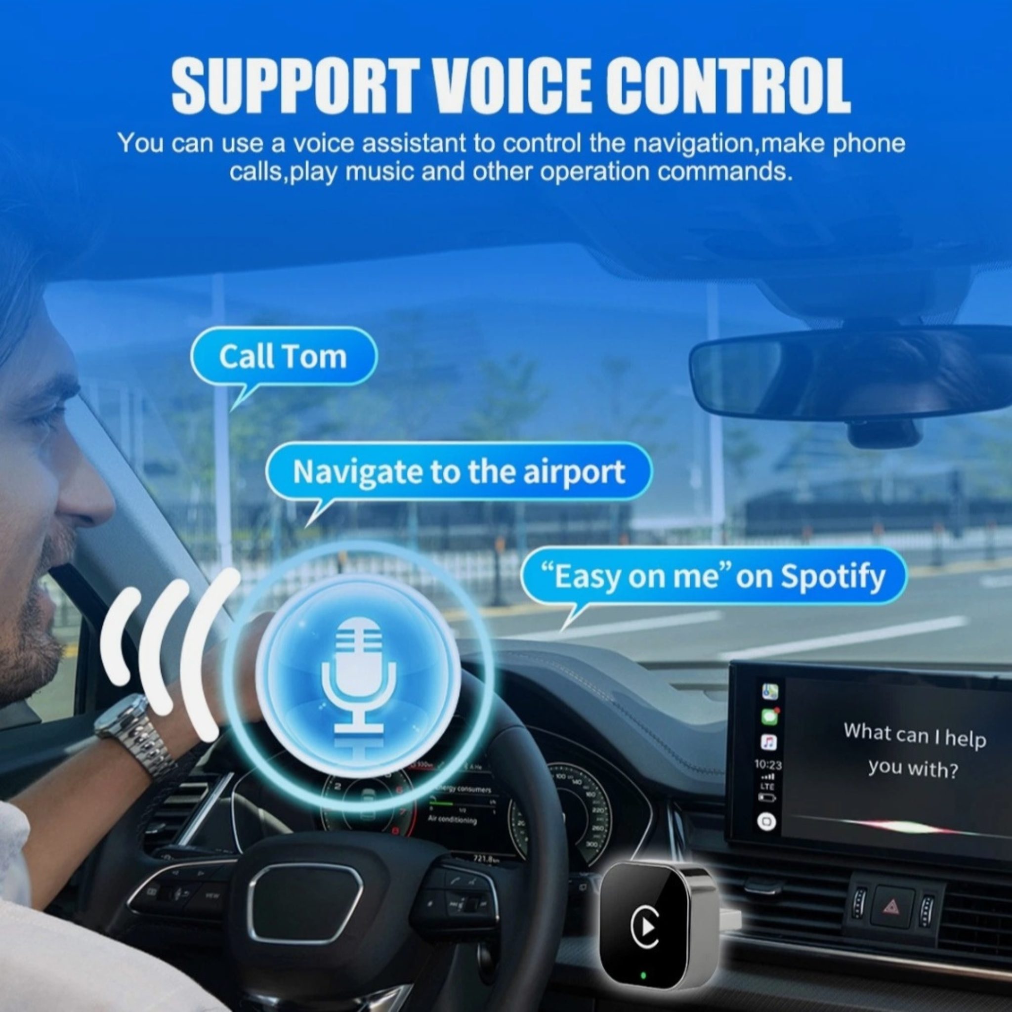 Wireless CarPlay Adapter for Apple & Android – Plug & Play Car Connectivity Upgrade