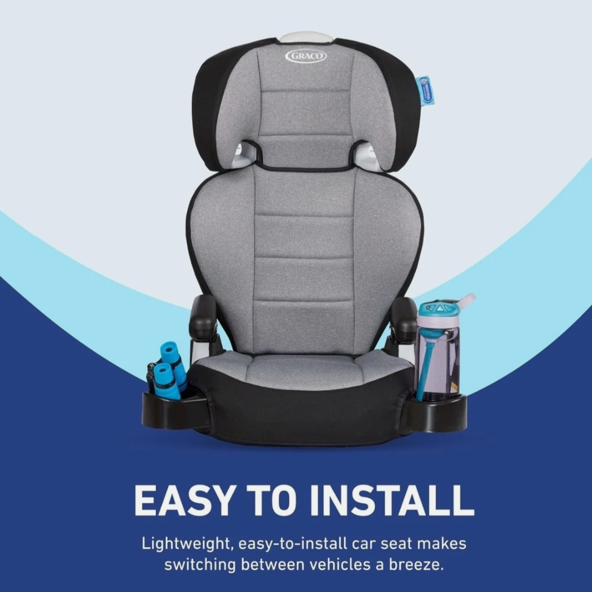 High Back Car Booster Seat for Comfortable, Growing Family Travel