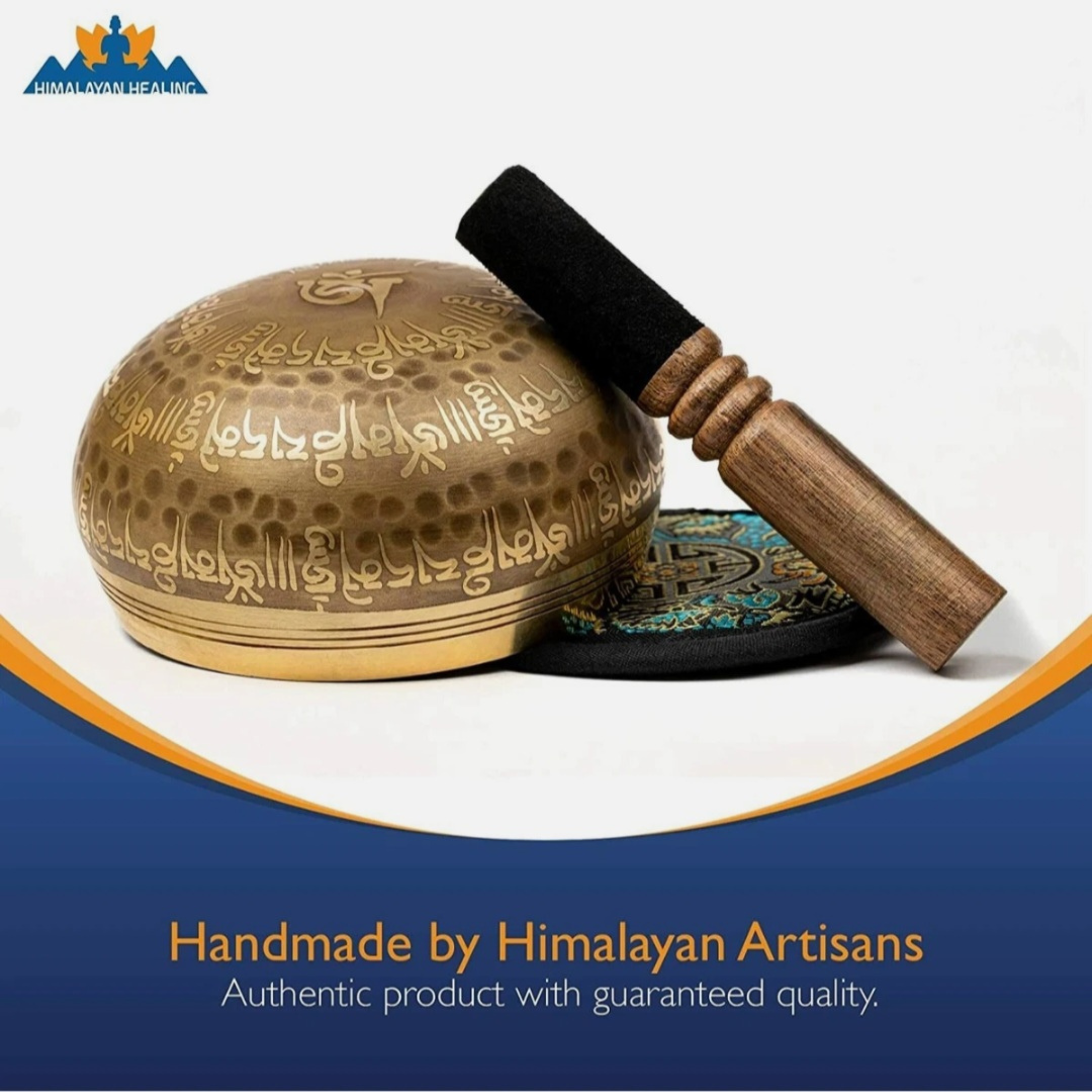 Tibetan Singing Bowl Set for Meditation, Yoga & Sound Healing