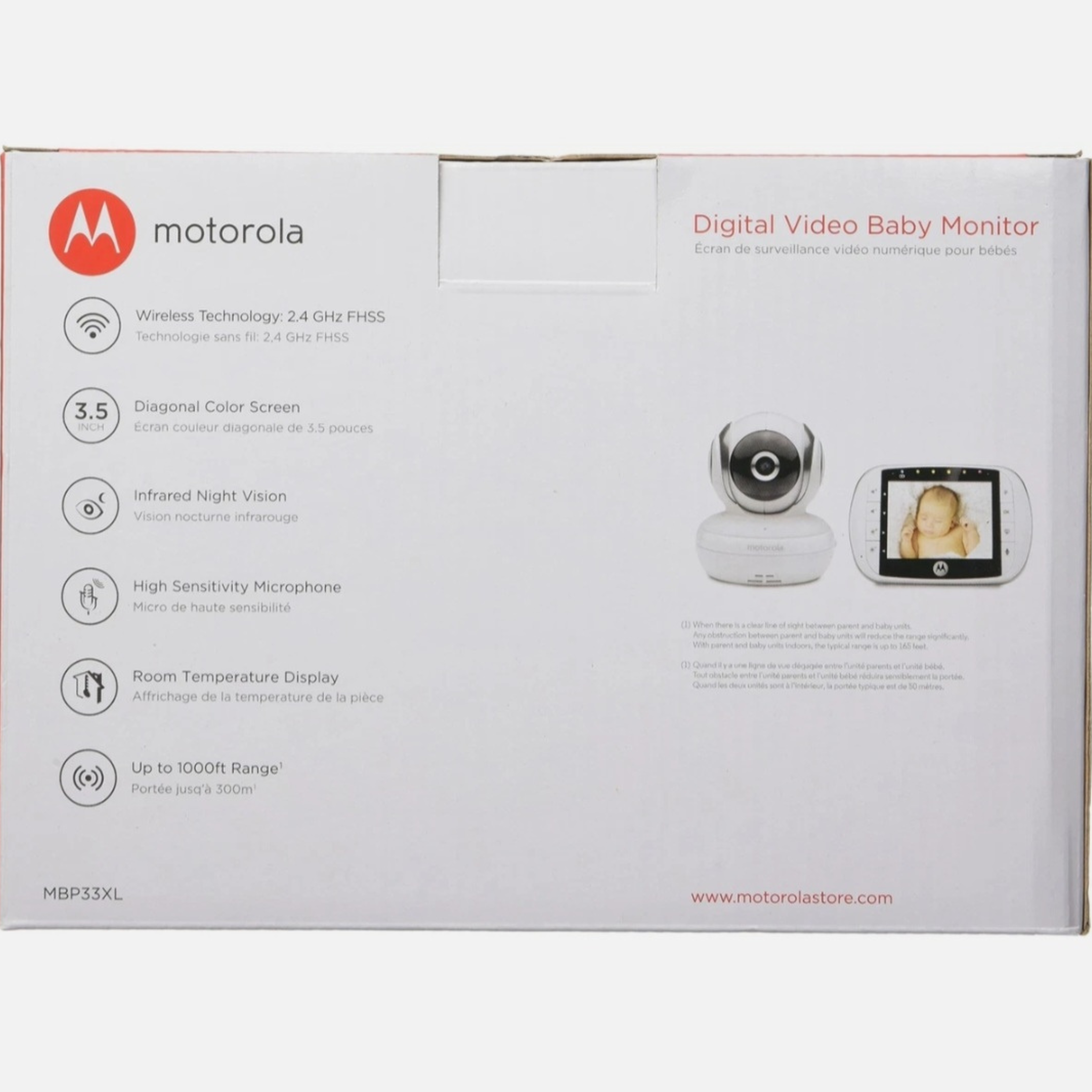 Baby Monitor Camera with Night Vision & Two-Way Audio for Peaceful Monitoring