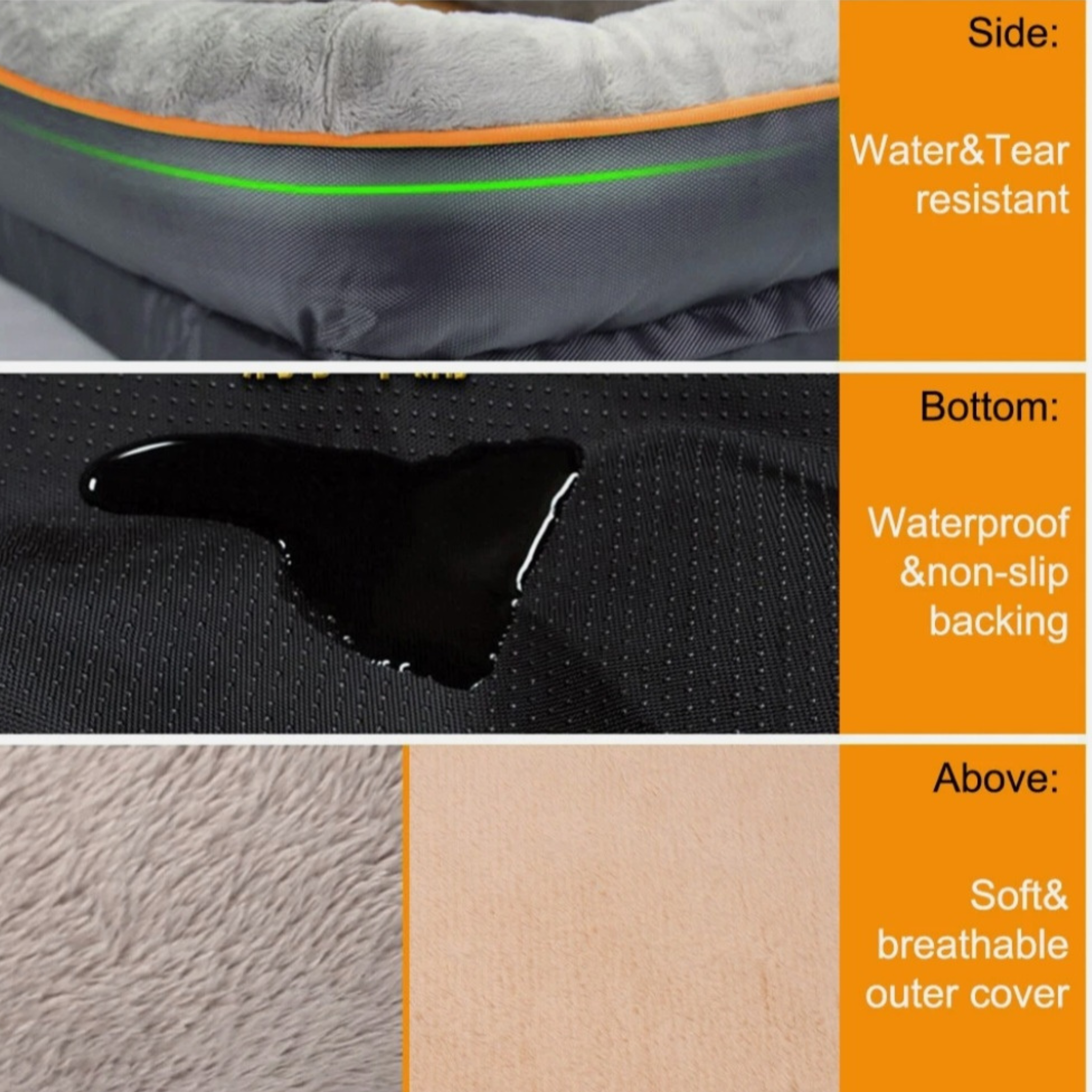 Orthopedic Waterproof Dog Bed for Indoor & Outdoor Use – Soft Foam Pet Sofa Cushion