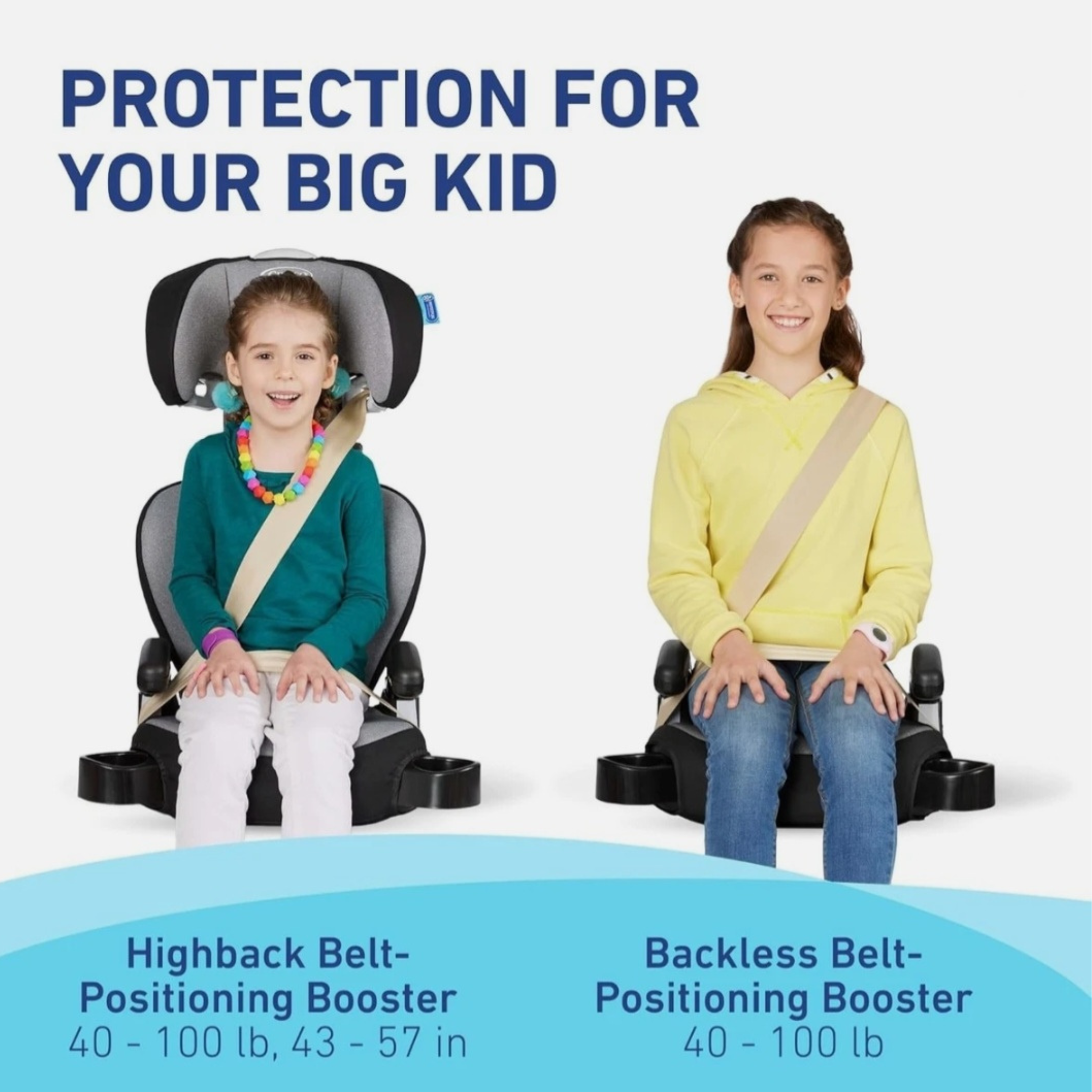 High Back Car Booster Seat for Comfortable, Growing Family Travel
