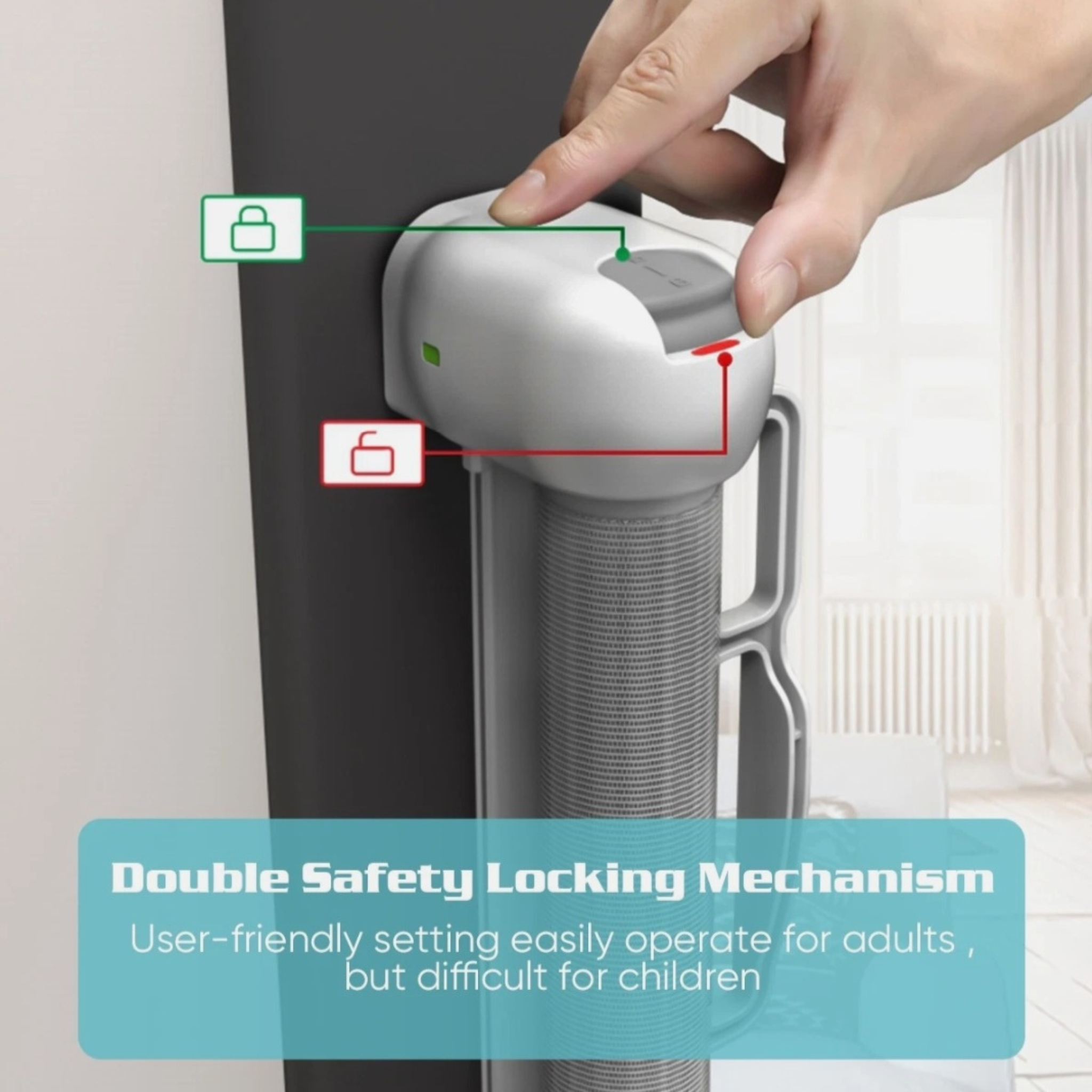 Extra Wide Retractable Baby Gate for Stairs, Doorways & Indoor Safety