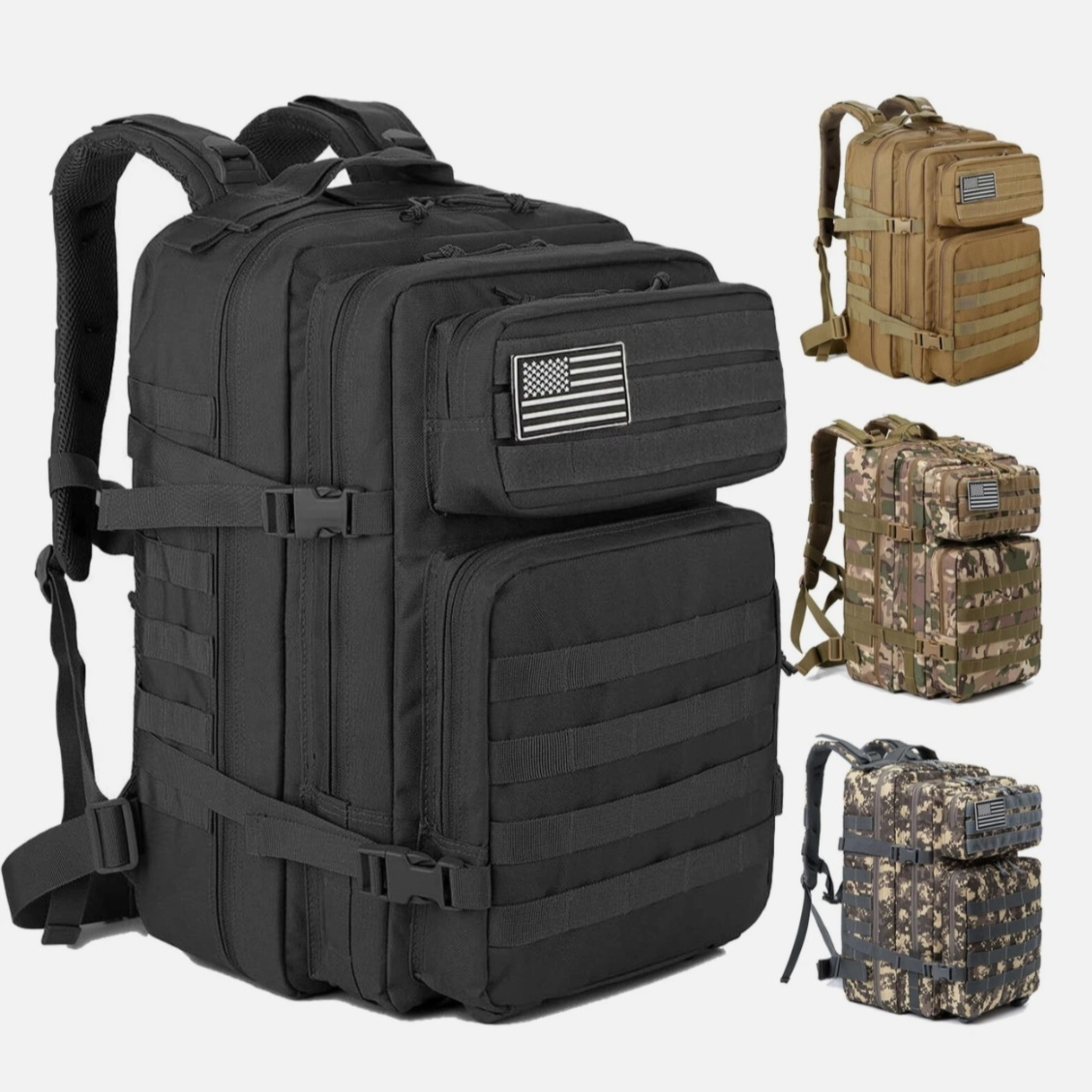 50L Tactical Backpack for Hiking, Camping & Outdoor Travel