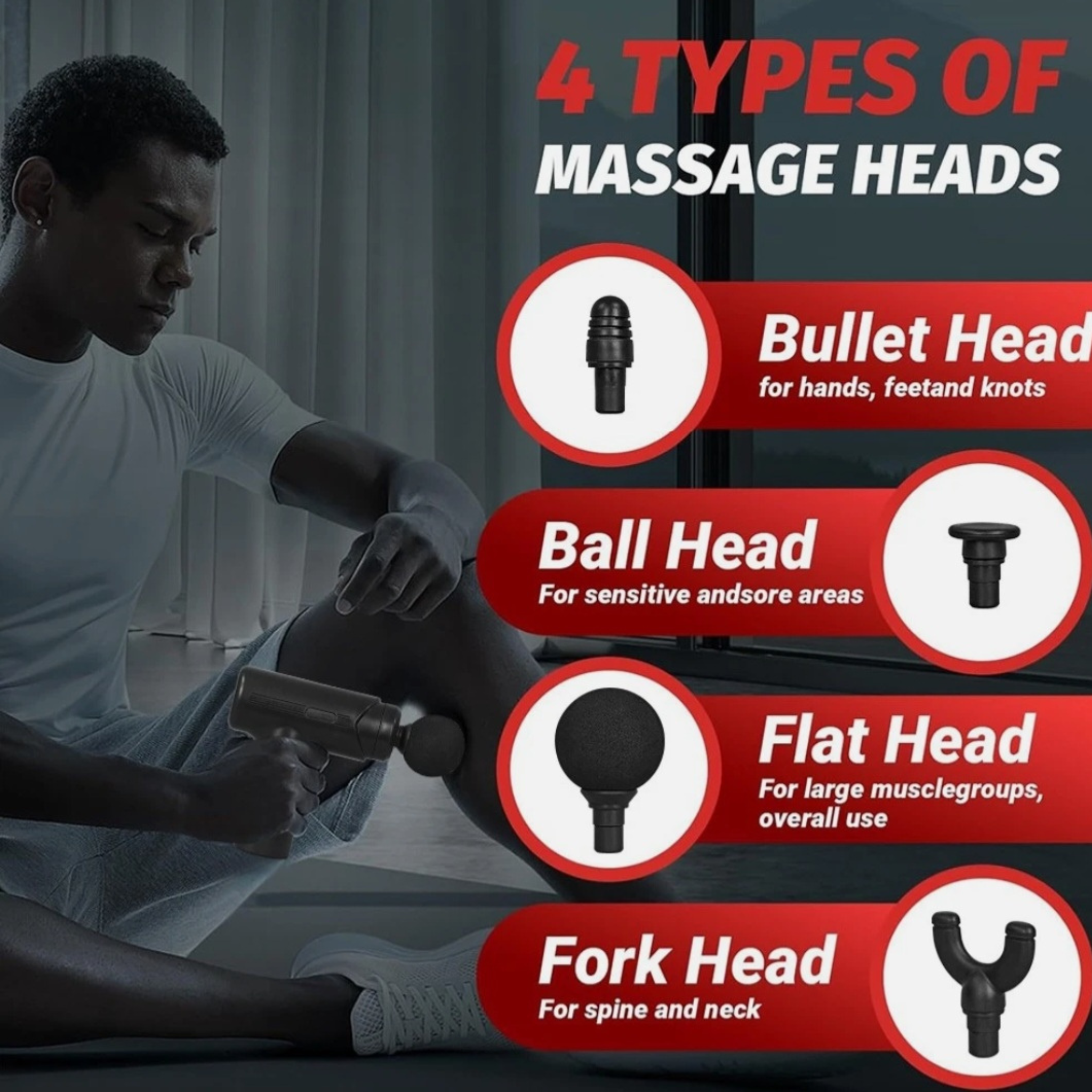 Deep Tissue Massage Gun for Everyday Muscle Relaxation & Recovery