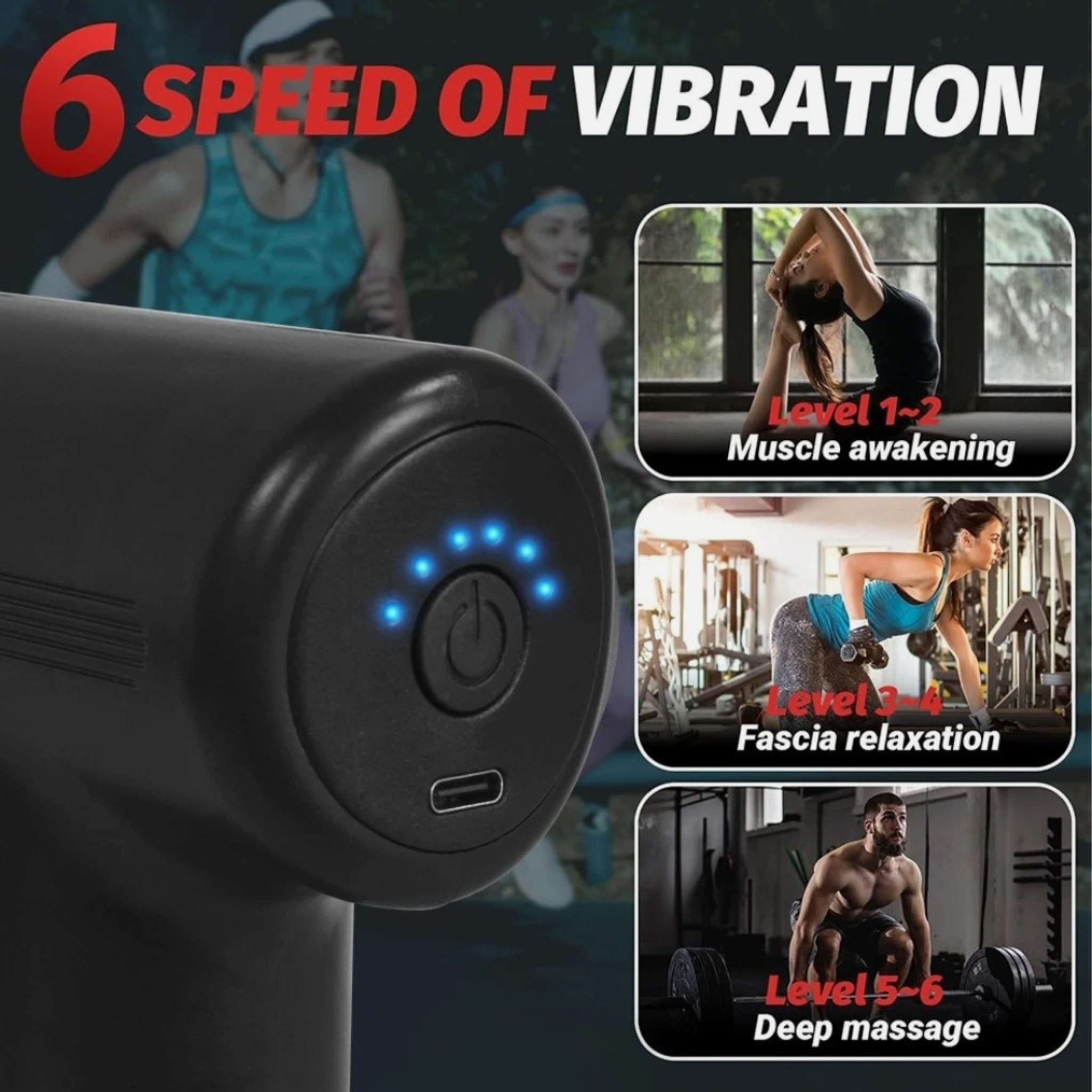 Deep Tissue Massage Gun for Everyday Muscle Relaxation & Recovery