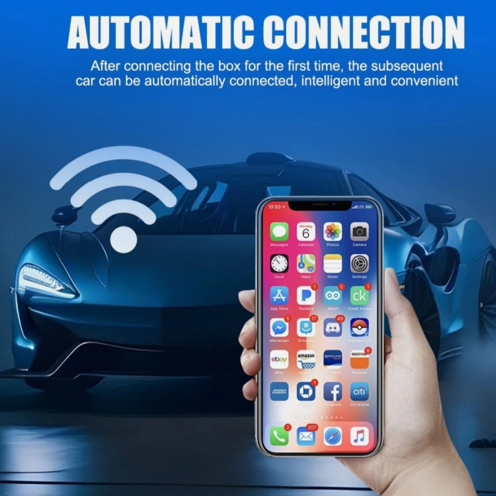 Wireless CarPlay Adapter for Apple & Android – Plug & Play Car Connectivity Upgrade