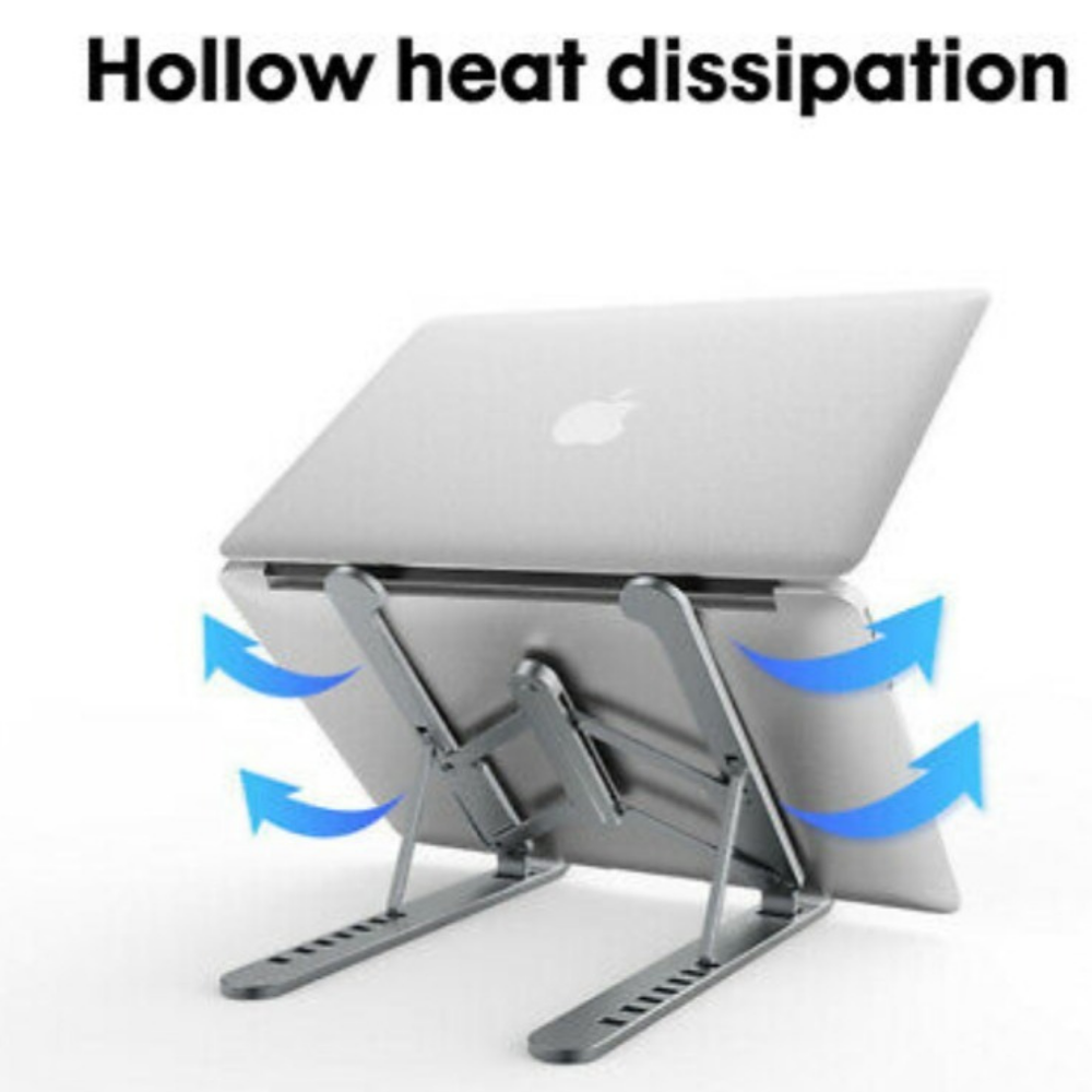 This laptop stand for desk supports wider range of devices and can be used not only for laptop, but also Tablet, Macbook, etc. The convenience of using this adjustable laptop stand gives it an edge over other similar stands. This laptop holder looks superb and can be carried anywhere and everywhere.
