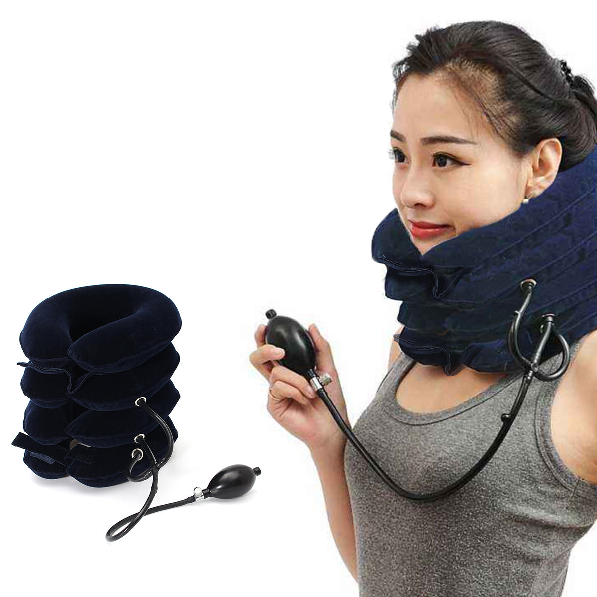 HALIPAX Inflatable Travel Neck Massager